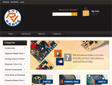 Tablet Screenshot of anyrvparts.com